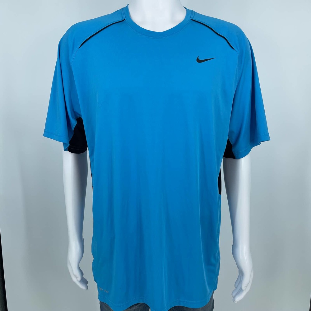 Men's Nike Dri Fit Tshirt Blue Size XL
